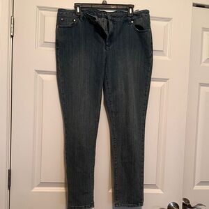 NWOT Michael Kors Izzy Skinny Blue Jeans size 16